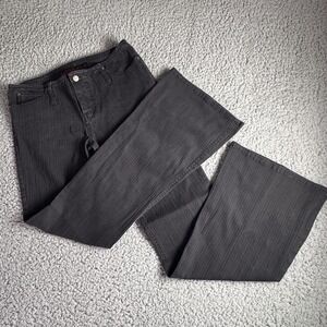 Vintage‎ Y2K Mudd Black Textured Flared Leg Jeans Stretch Denim Size 11